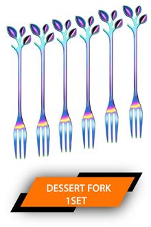 Shapes Rainbow Dessert Fork